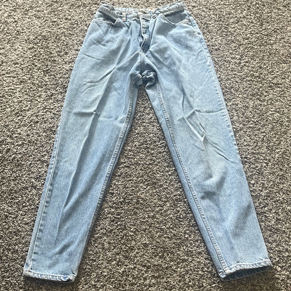 Vintage Women’s FORRESTEL la marca del vestire Light Wash Blue Denim Jeans (28W)